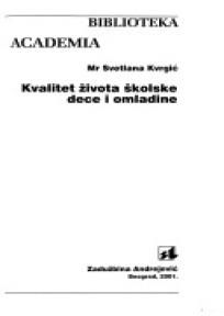 Kvalitet života školske dece i omladine