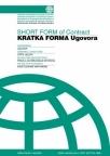 Kratka forma ugovora - ZELENA KNjIGA Kratka forma ugovora - ZELENA KNjIGA