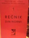 RECNIK DIN NORMI I - nemacko-srpskohrvatski