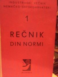 RECNIK DIN NORMI I - nemacko-srpskohrvatski