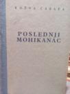 POSLEDNJI MOHIKANAC - Kozna carapa - roman