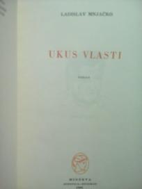 UKUS VLASTI - roman