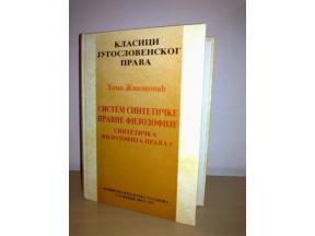 SISTEM SINTETICKE PRAVNE FILOZOFIJE ,nova