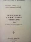 MERENJE I KVALITET OBRADE -I tacnost masinske obrade