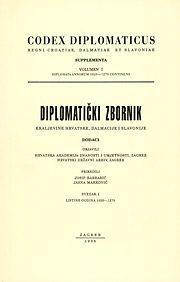 Diplomatički zbornik Kraljevine Hrvatske, Dalmacije i Slavonije - Dodaci