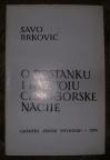 O postanku i razvoju crnogorske nacije
