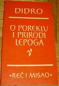 O POREKLU I PRIRODI LEPOGA