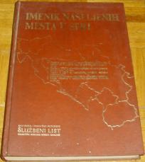 IMENIK NASELJENIH MESTA U SFRJ