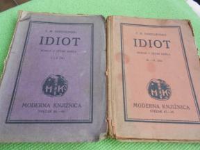 Idiot 1. 2. 3. i 4. deo (dve knjige) - Moderna knjižnica - oko 1925.