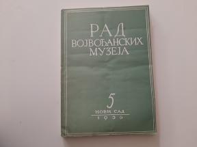 Rad vojvođanskih muzeja 5 - 1956