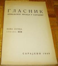 GLASNIK ZEMALJSKOG MUZEJA U SARAJEVU III