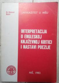 Interpretacija u engleskoj knjizevnoj kritici i nastavi poezije 
