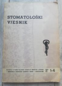 Stomatološki vjesnik broj 1-4 