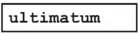 Ultimatum